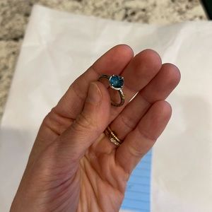 Tacori Ring, Sterling Silver London Blue Topaz